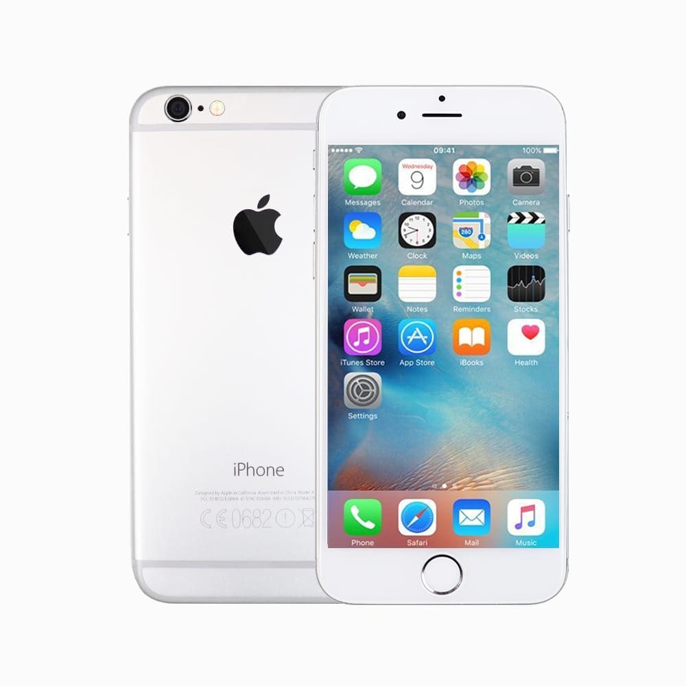 iPhone 6 Silver 64 GB au - スマートフォン本体